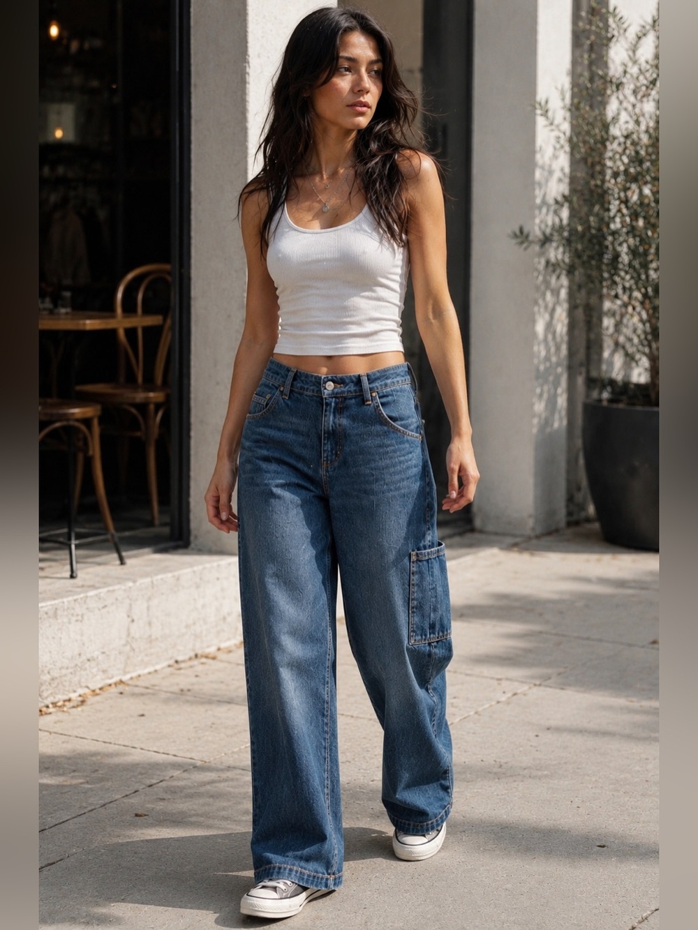 Suko Jeans Relaxed Straight Utility Carpenter Jeans Stretch Denim 12